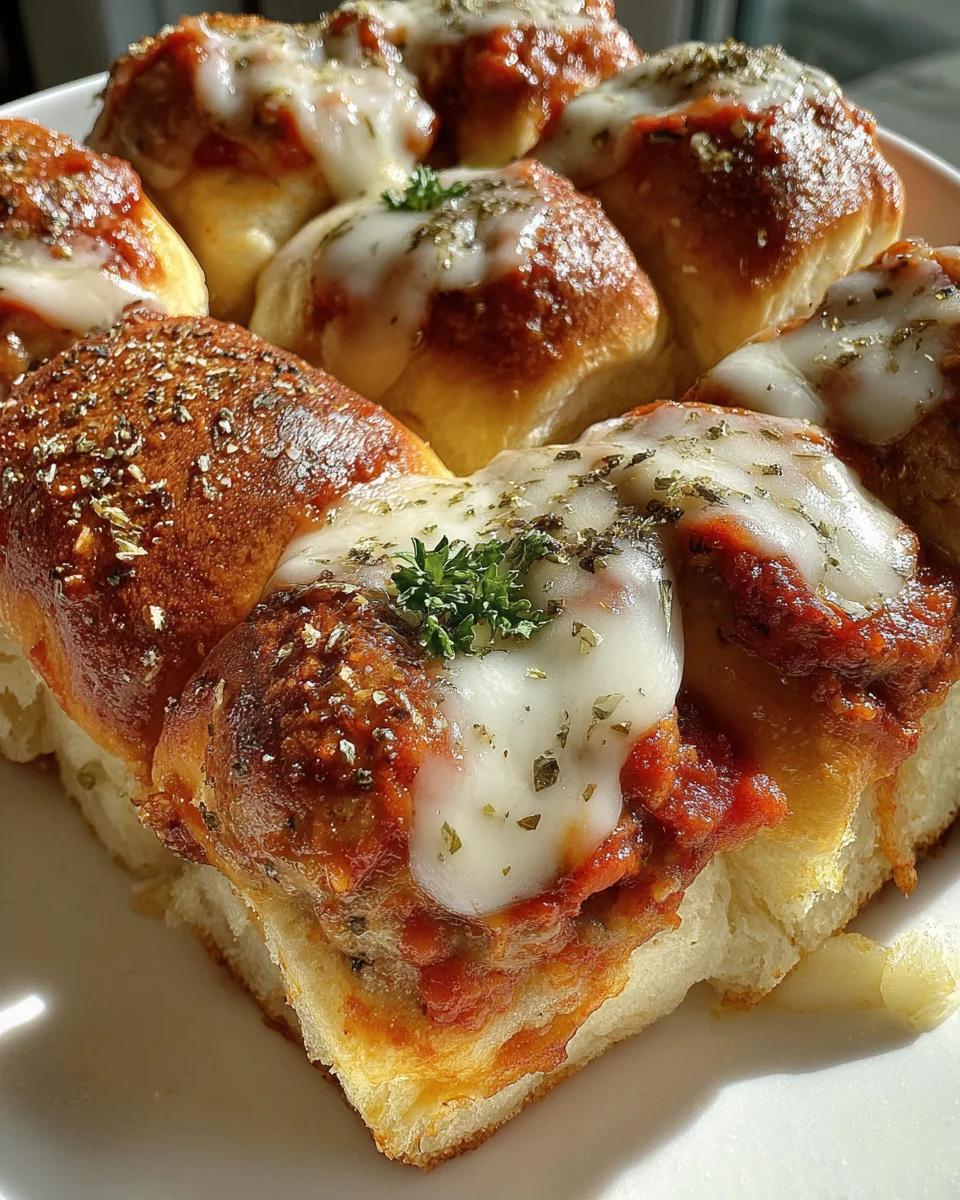 Meatball Parmesan Sliders 19 Meatball