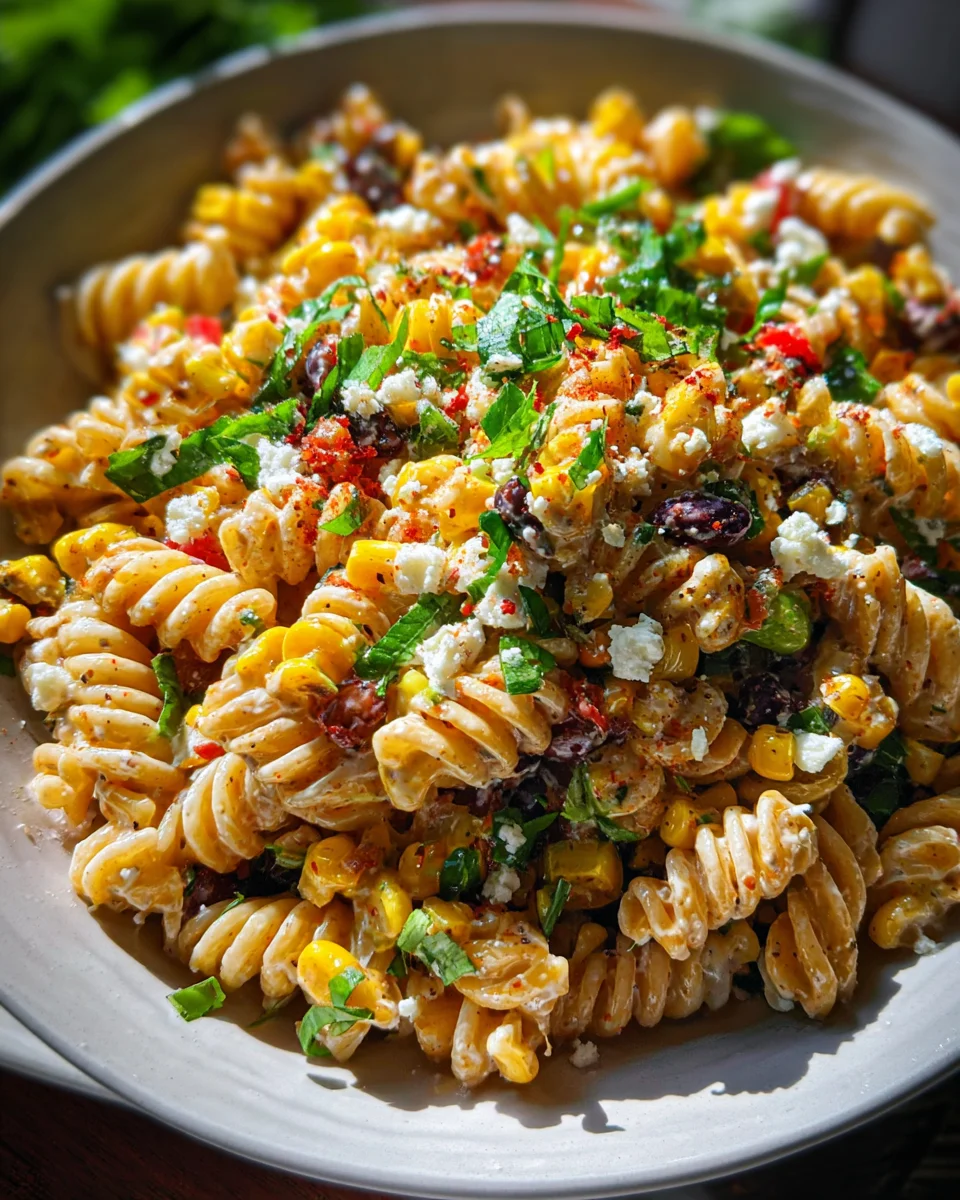 Mexican Street Corn Pasta Salad