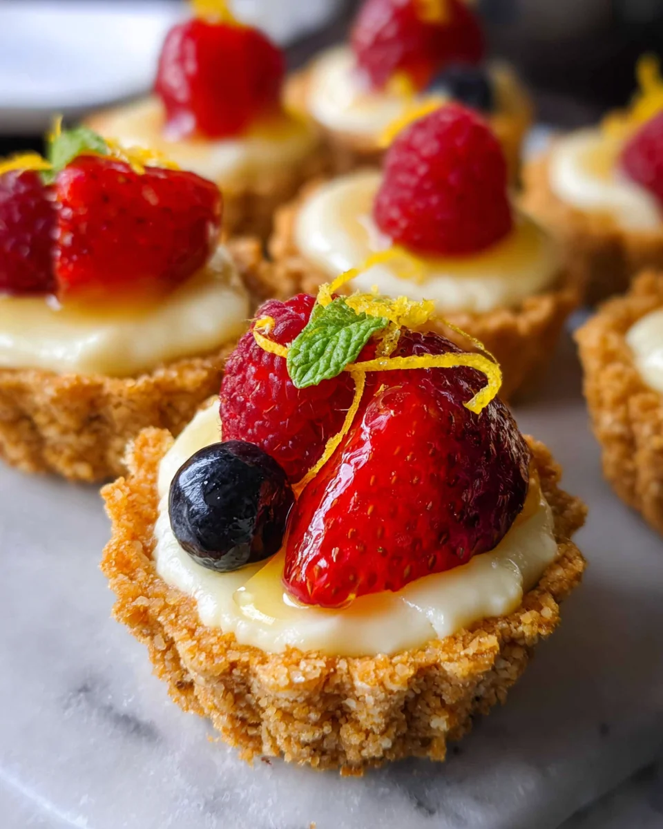 Mini Lemon Cheesecake Tarts