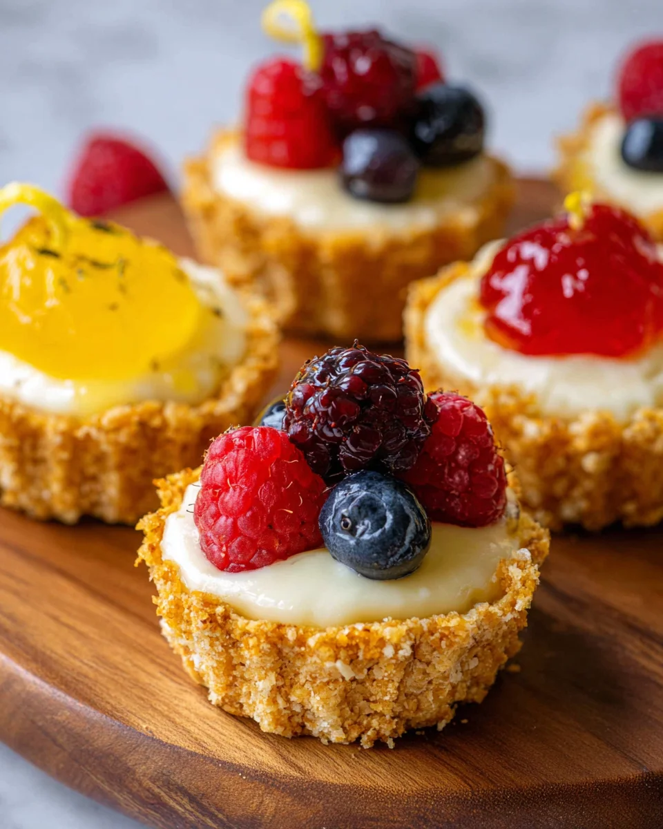 Mini Lemon Cheesecake Tarts 18 Mini