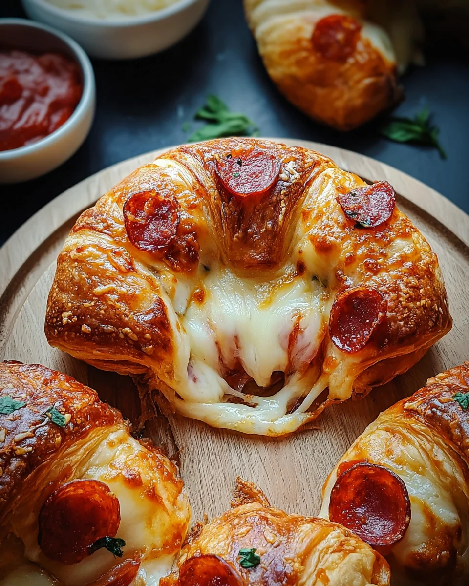 Mozzarella Pepperoni Croissant Rolls 20 Mozzarella