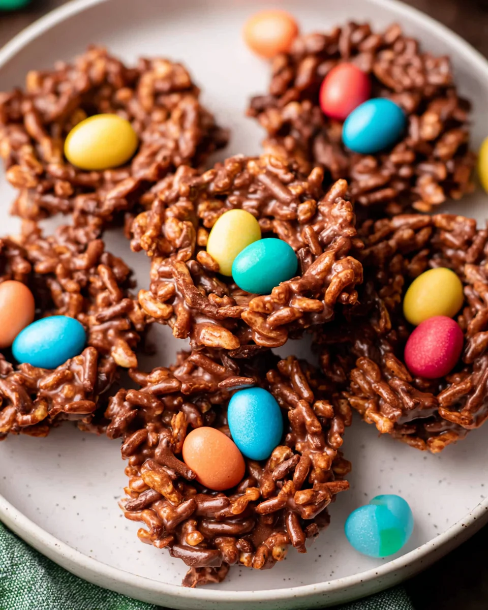 No-Bake Chocolate Bird Nests