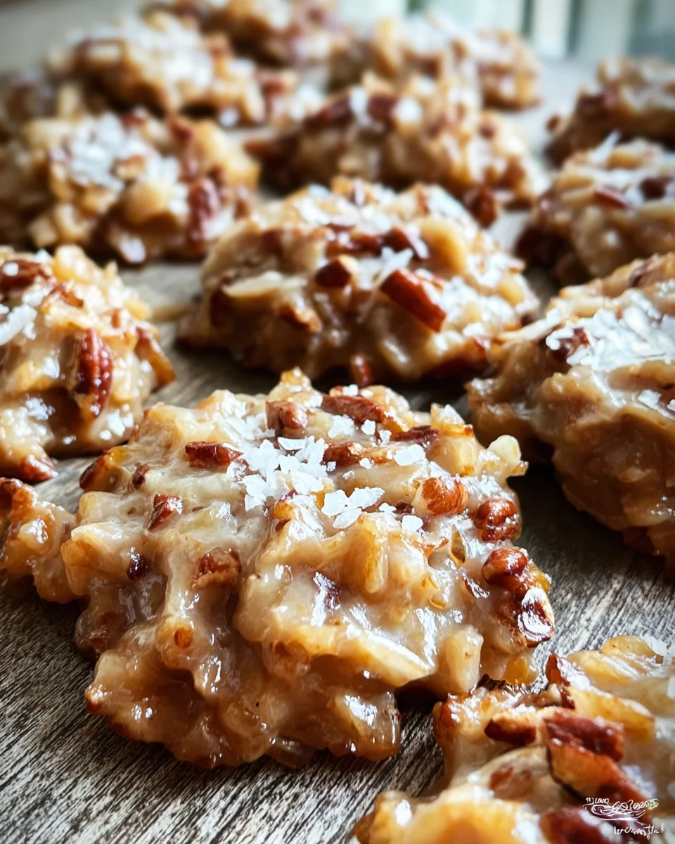 No-Bake Coconut Praline Cookies
