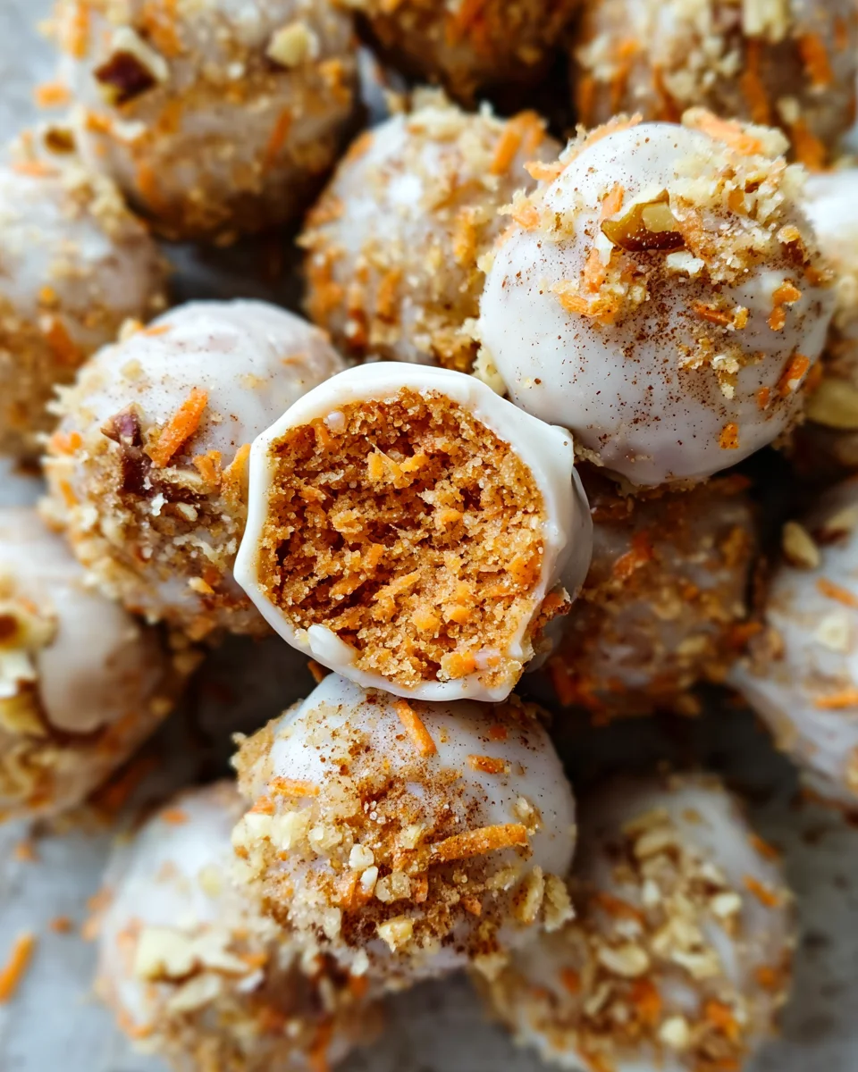 No Bake Carrot Cake Bites