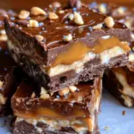 No Bake Crispy Snickers Bars 27 No Bake Crispy Snickers Bars