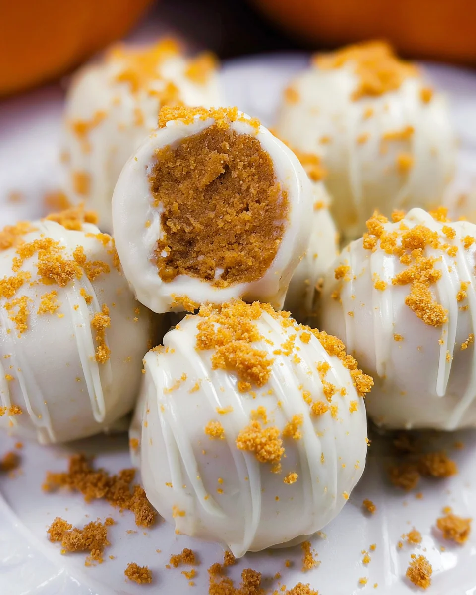 No Bake Pumpkin Balls