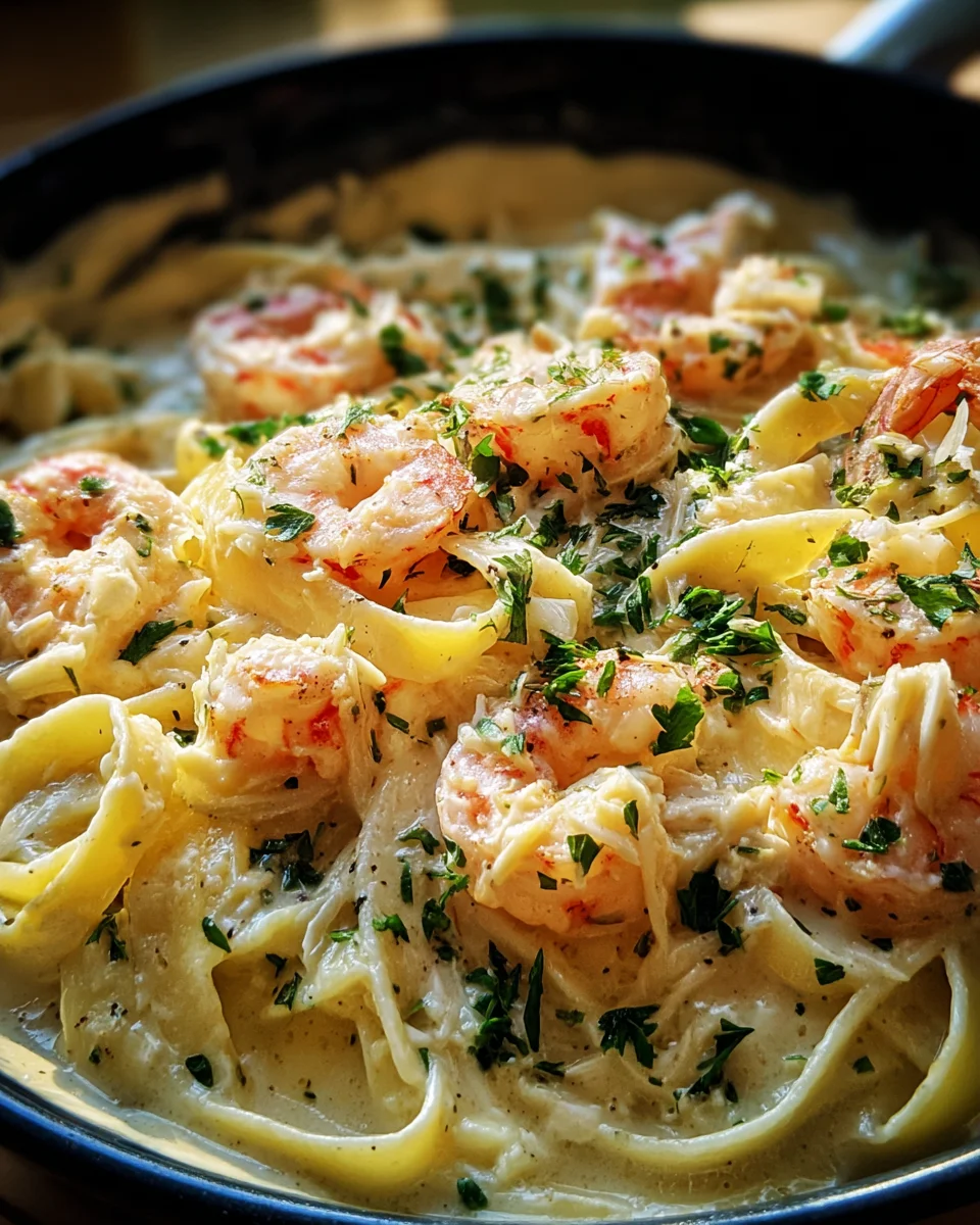 One Pot Shrimp and Crab Alfredo 22 One