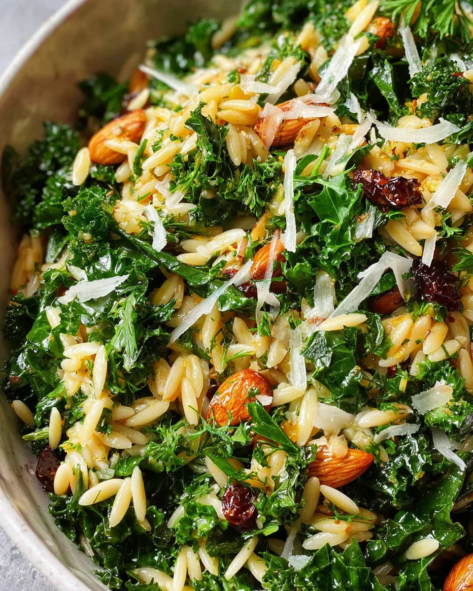 Orzo Kale Salad with Lemon Vinaigrette 23 Orzo