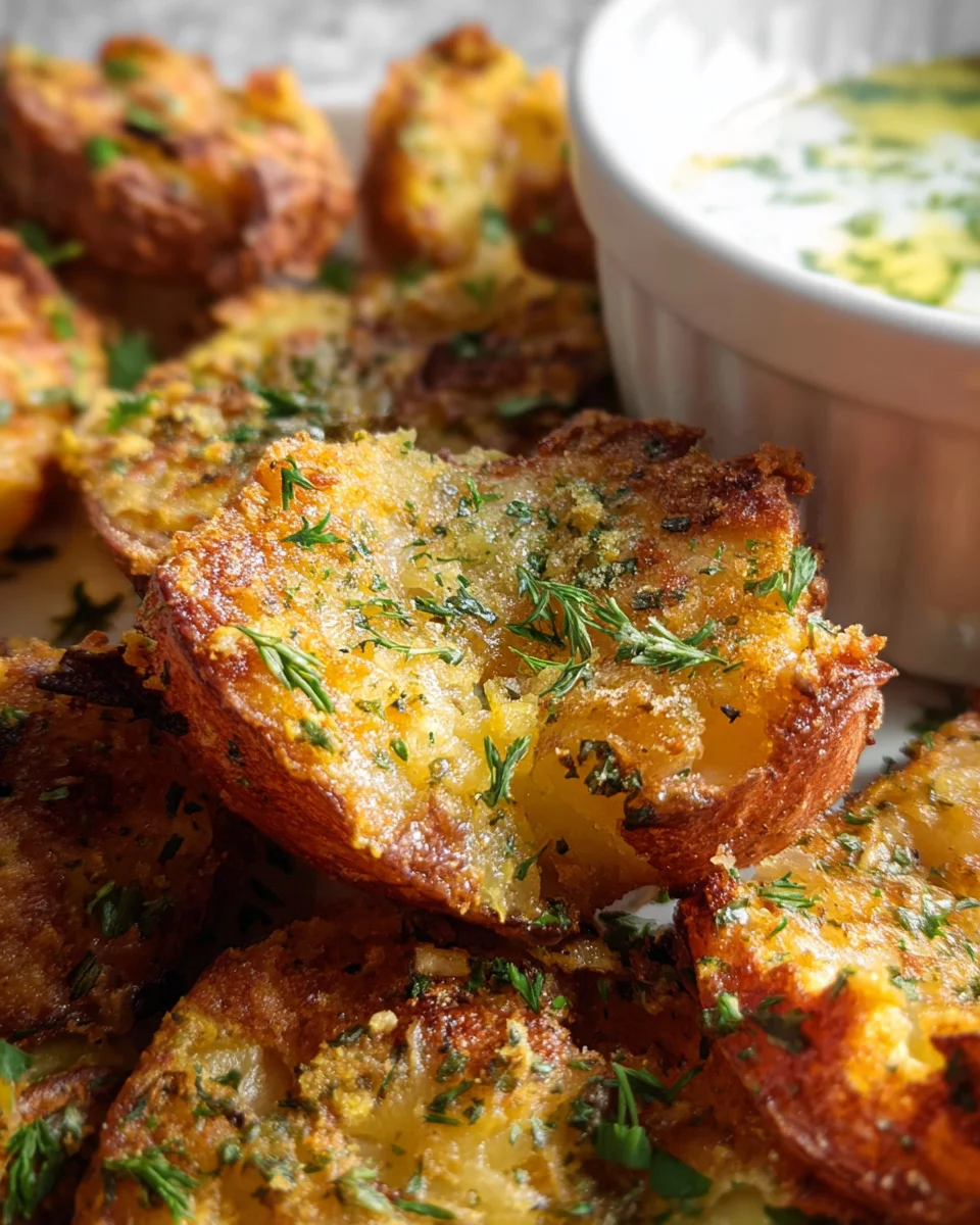 Parmesan Smashed Potatoes