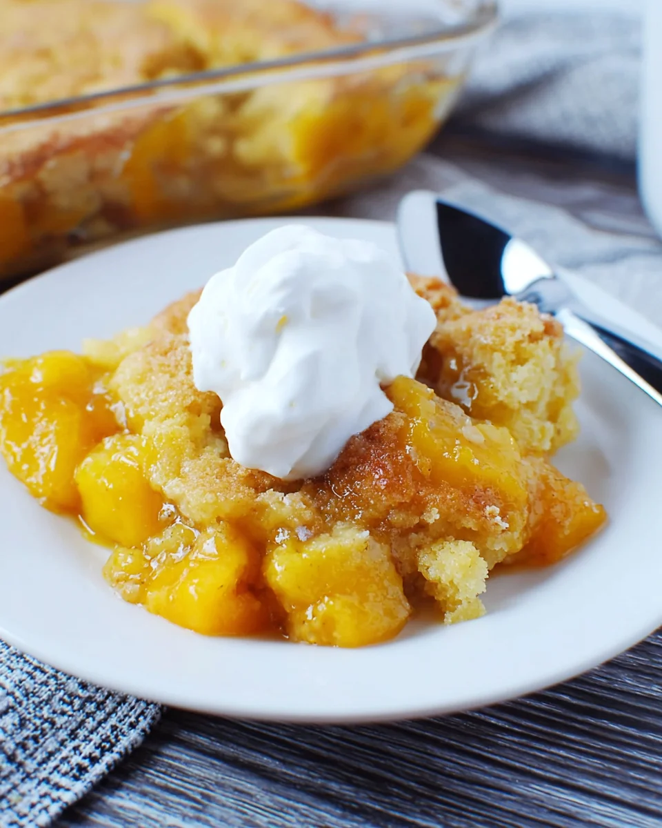 Peach Cobbler with Cake Mix 18 Peach