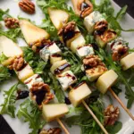 Pear & Brie Cheese Salad Skewers