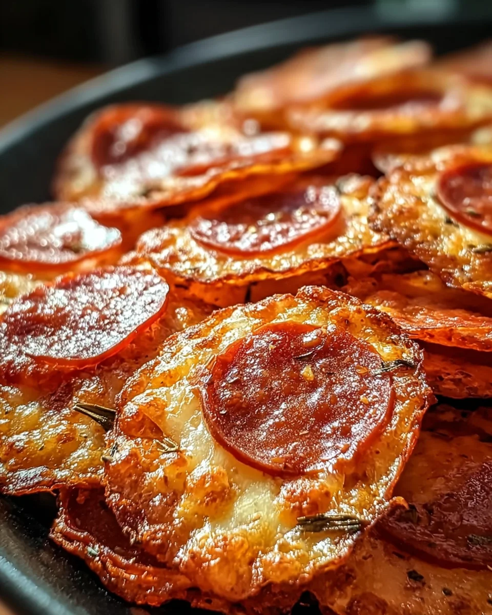 Pepperoni Cheese Crisps