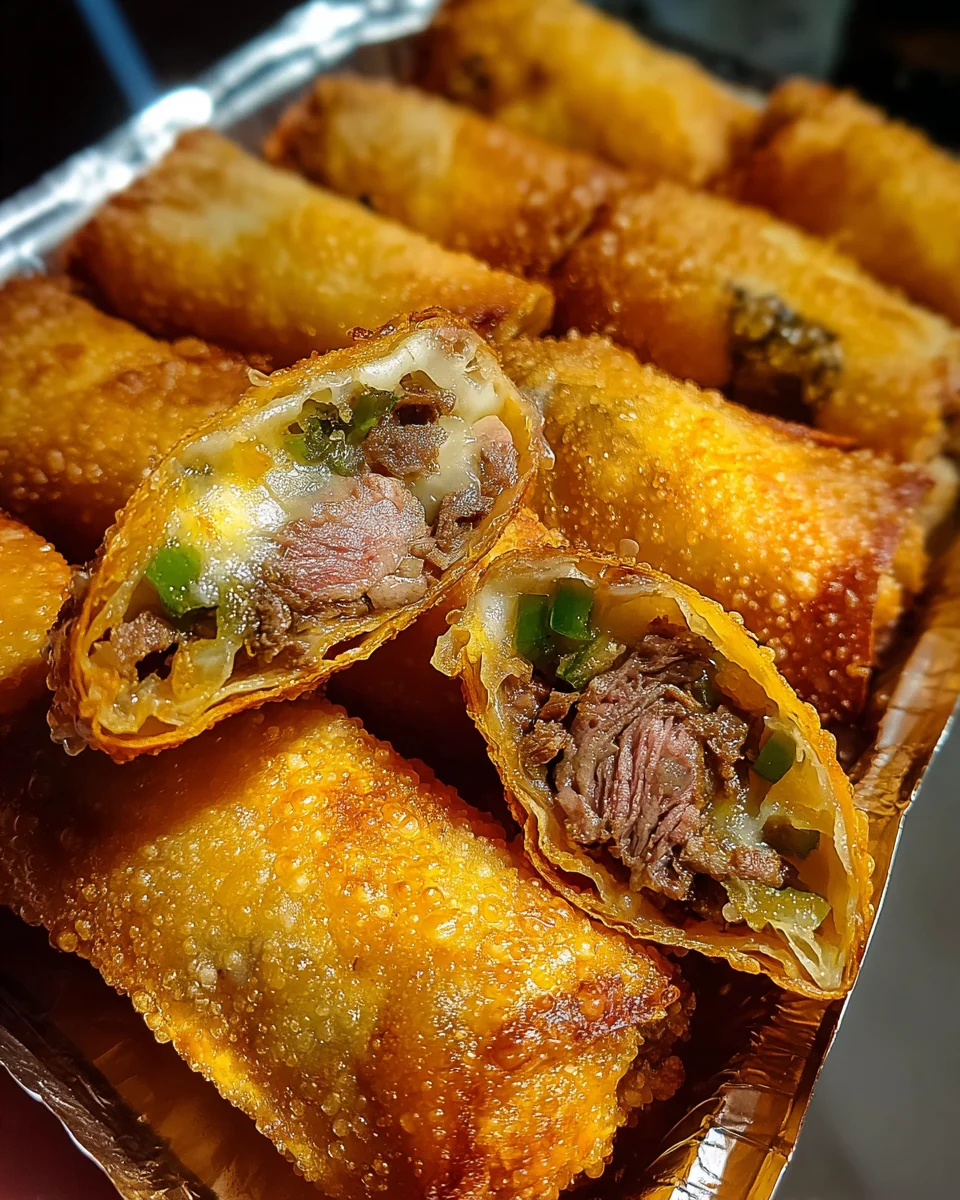 Philly Cheesesteak Egg Roll
