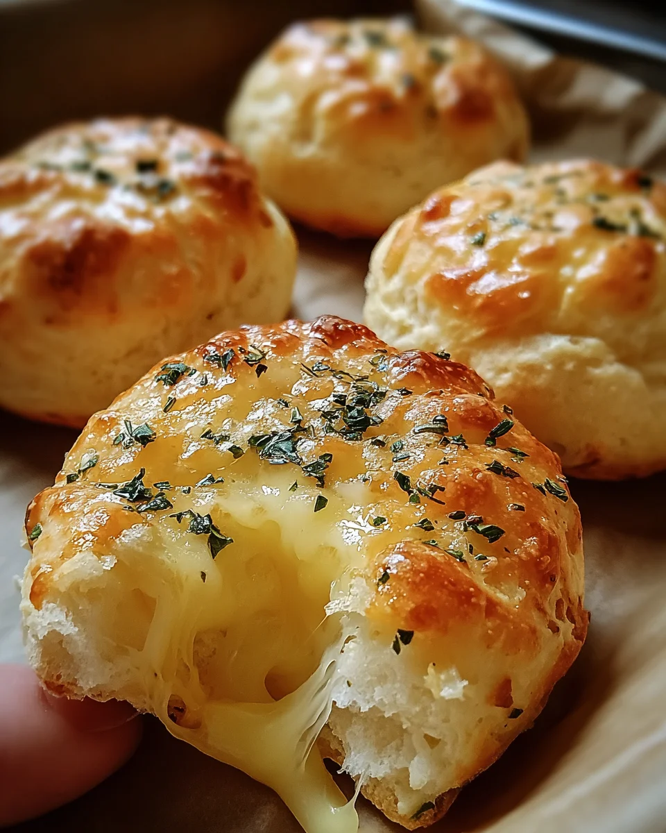 Pillsbury Biscuit Garlic Butter Cheese Bombs