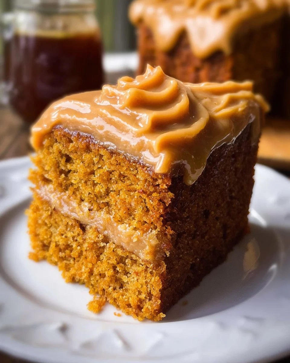 Pumpkin Cake with Caramel Cream Cheese Frosting 28 Pumpkin