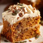 Pumpkin Spice Cake with Brown Sugar Cream Cheese Frosting