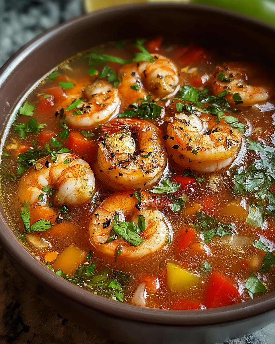 Quick and Spicy Shrimp Soup
