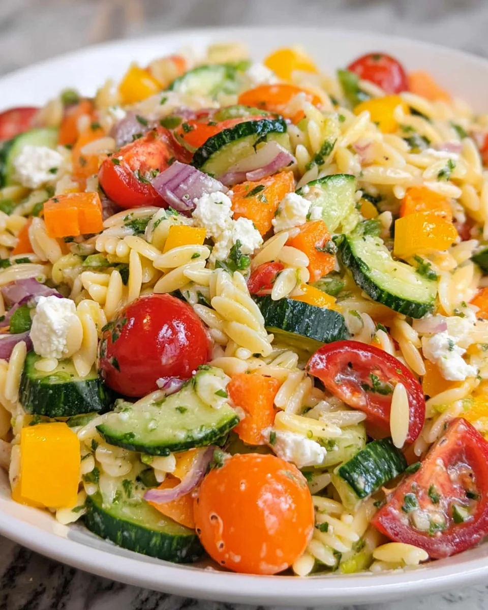 Rainbow Orzo Salad 26 Rainbow