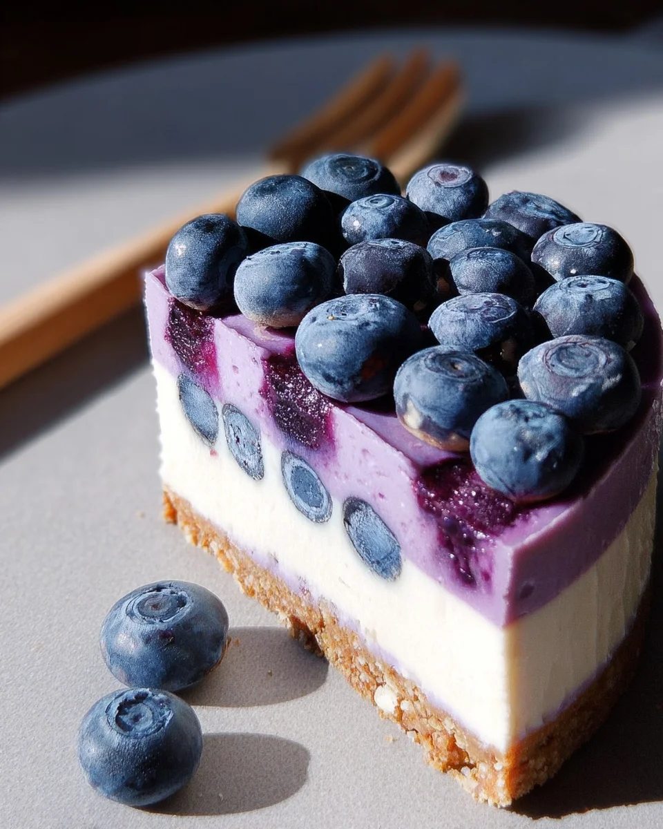 Raw Vegan Blueberry Cheesecake