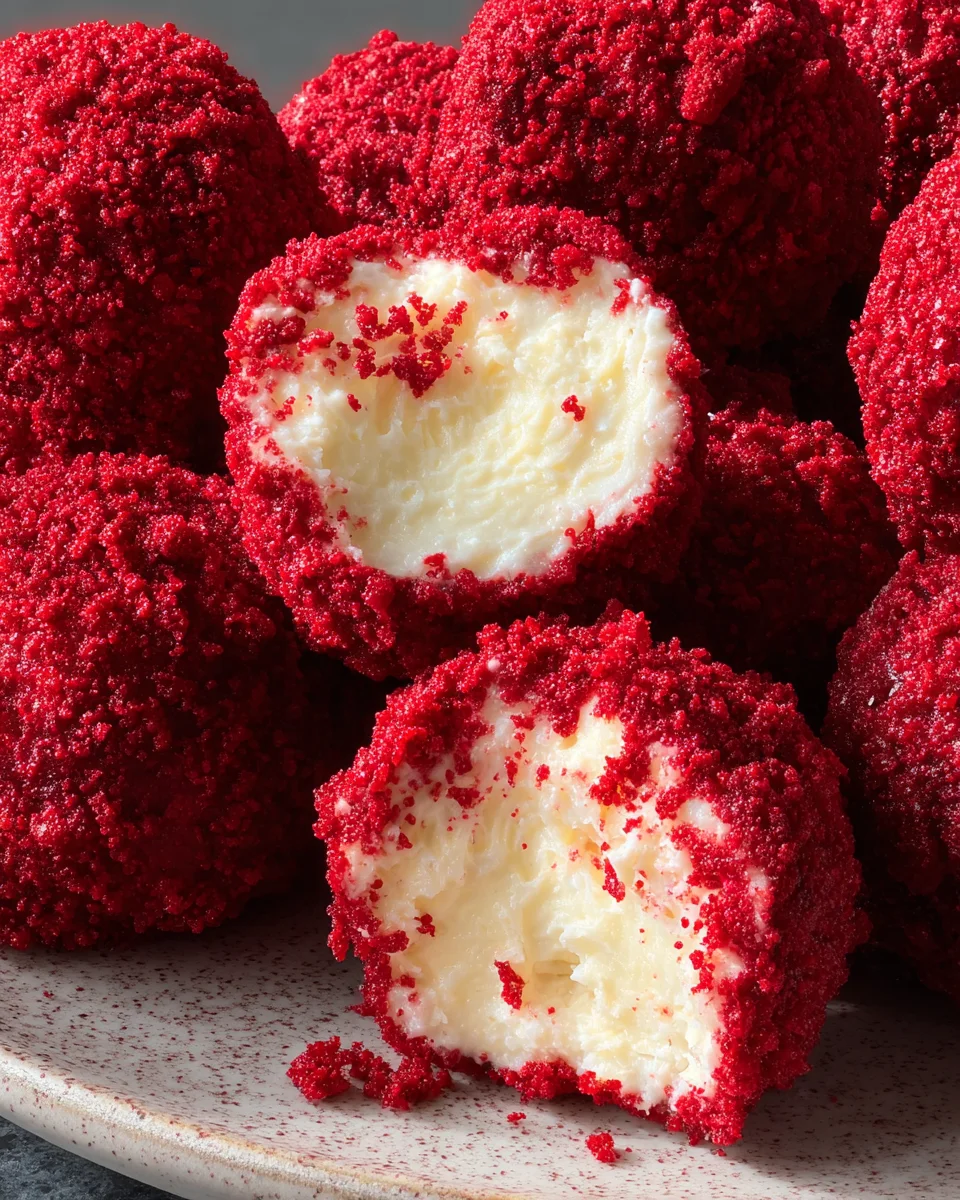 Red Velvet Cheesecake Bites