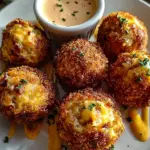 Reuben Balls with Spicy Thousand Island Dipping Sauce