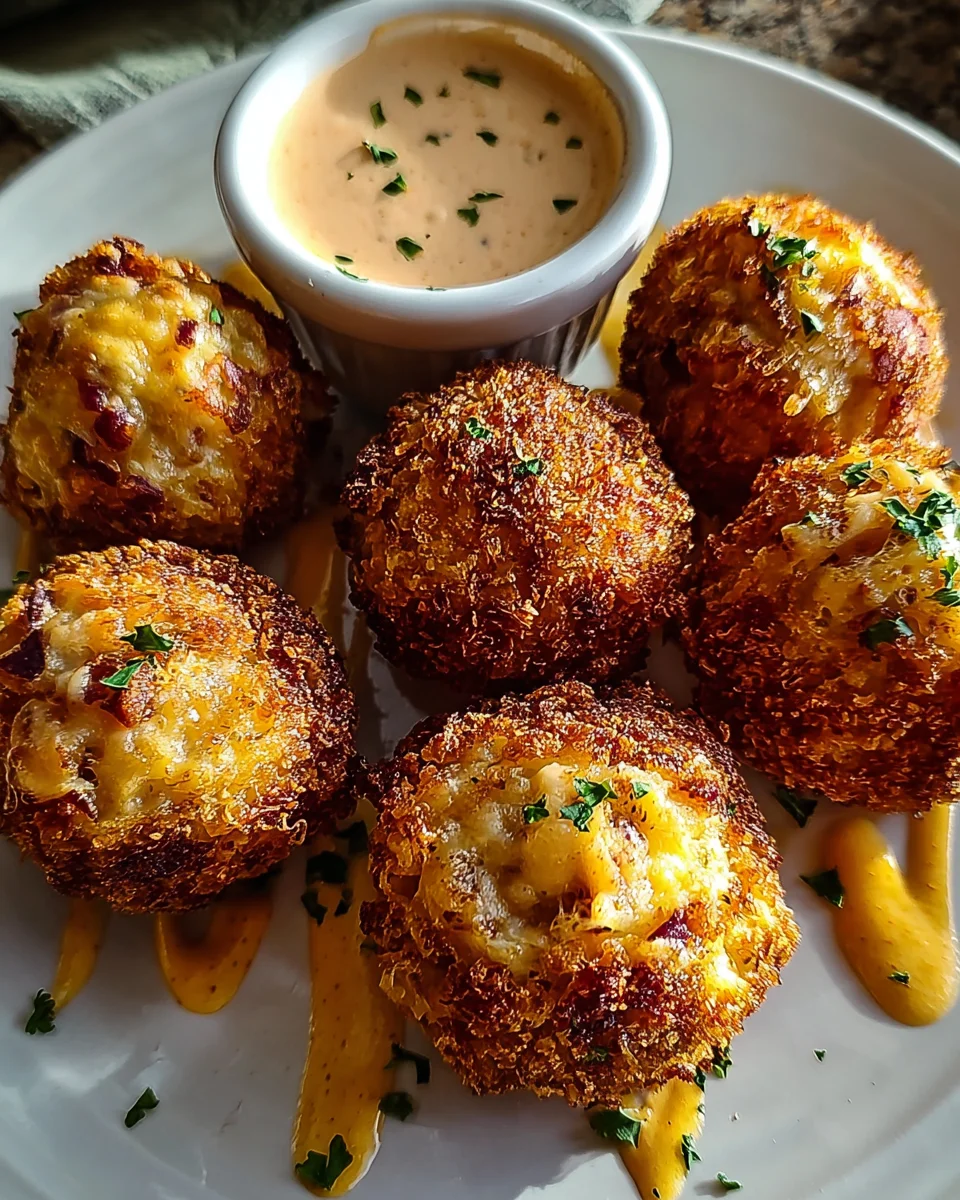 Reuben Balls with Spicy Thousand Island Dipping Sauce
