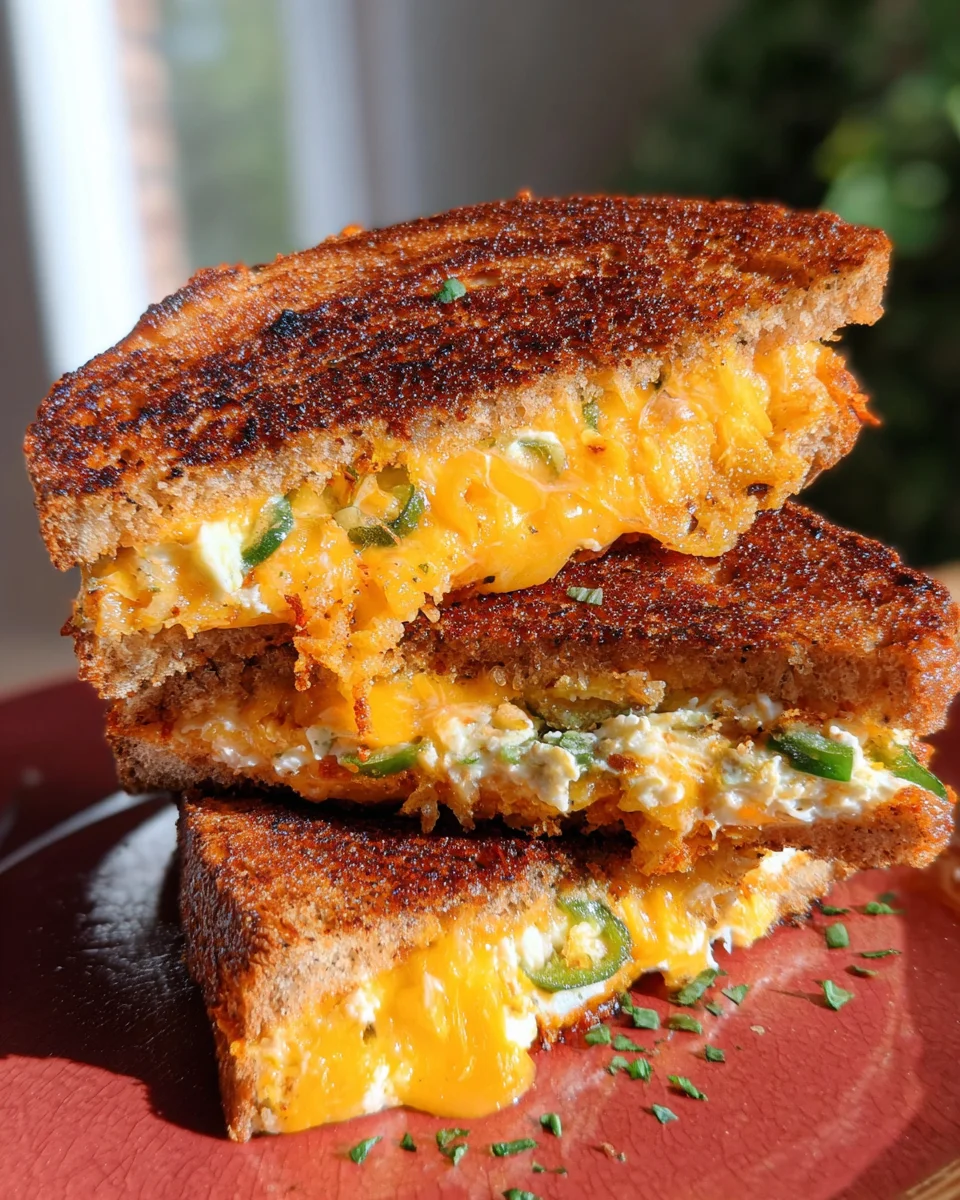 Roasted Jalapeño Popper Grilled Cheese