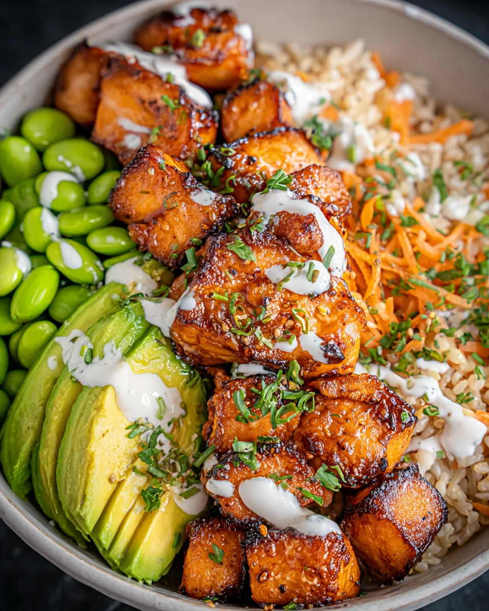 Salmon Teriyaki Bowl 18 Salmon