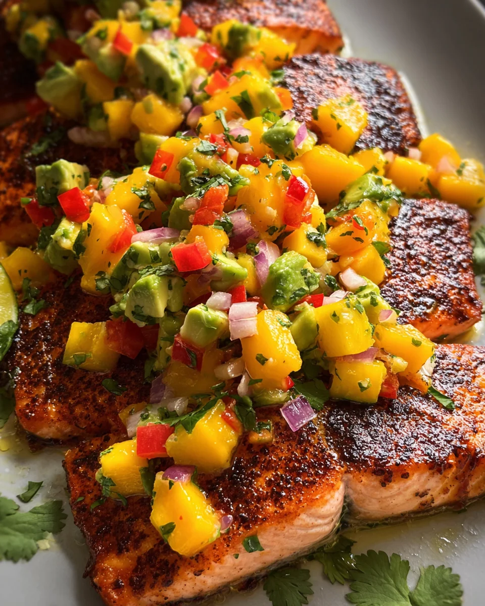 Salmon with Mango Salsa