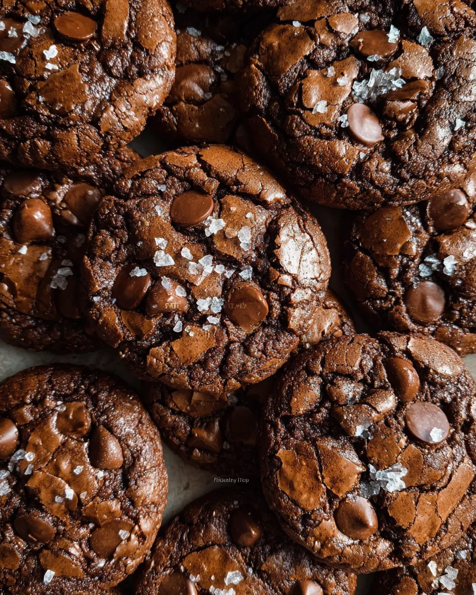 Salted Brownie Cookies 23 Salted