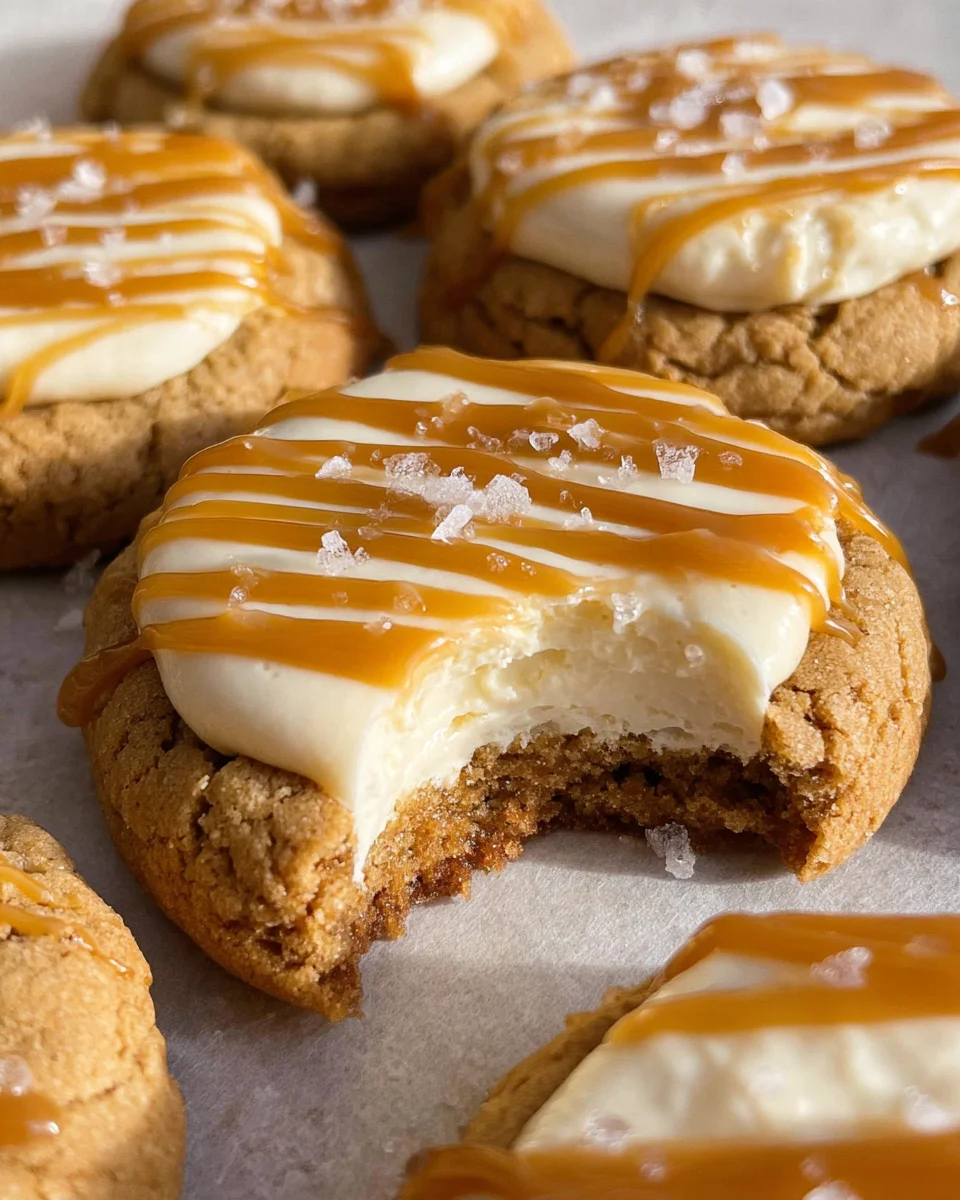Salted Caramel Cheesecake Cookies Recipe