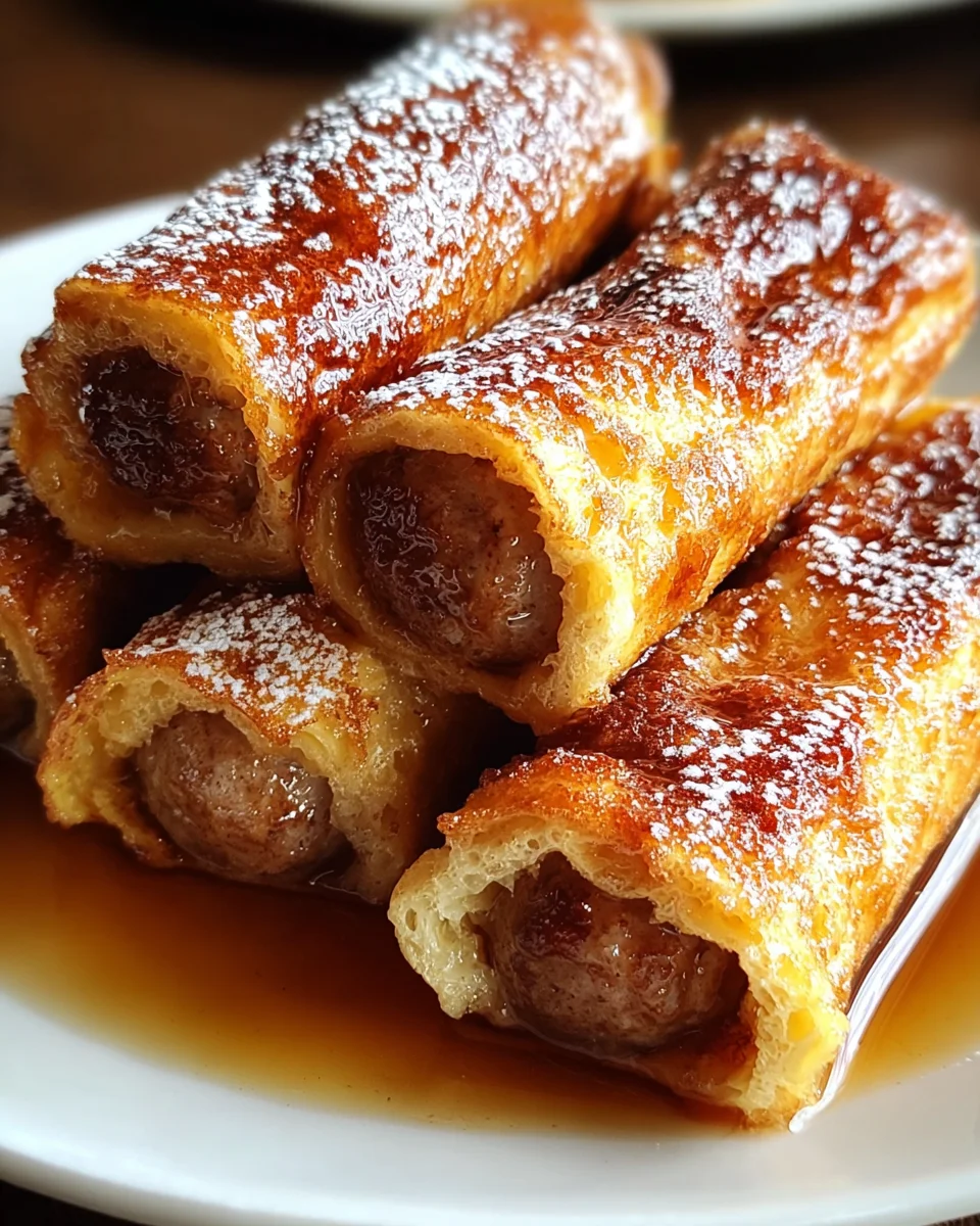 Sausage French Toast Roll-Ups Recipe