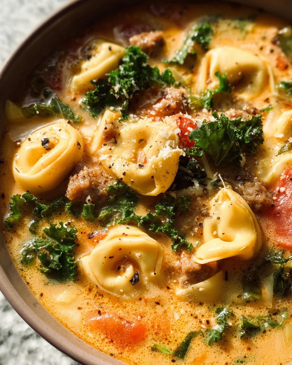 Sausage Tortellini Soup