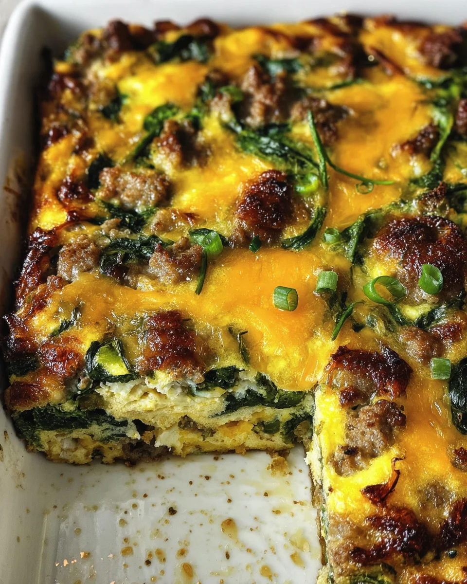Sausage & Egg Keto Breakfast Casserole