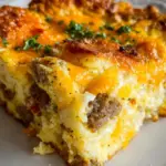 Savory Breakfast Sausage and Cheese Casserole Recipe