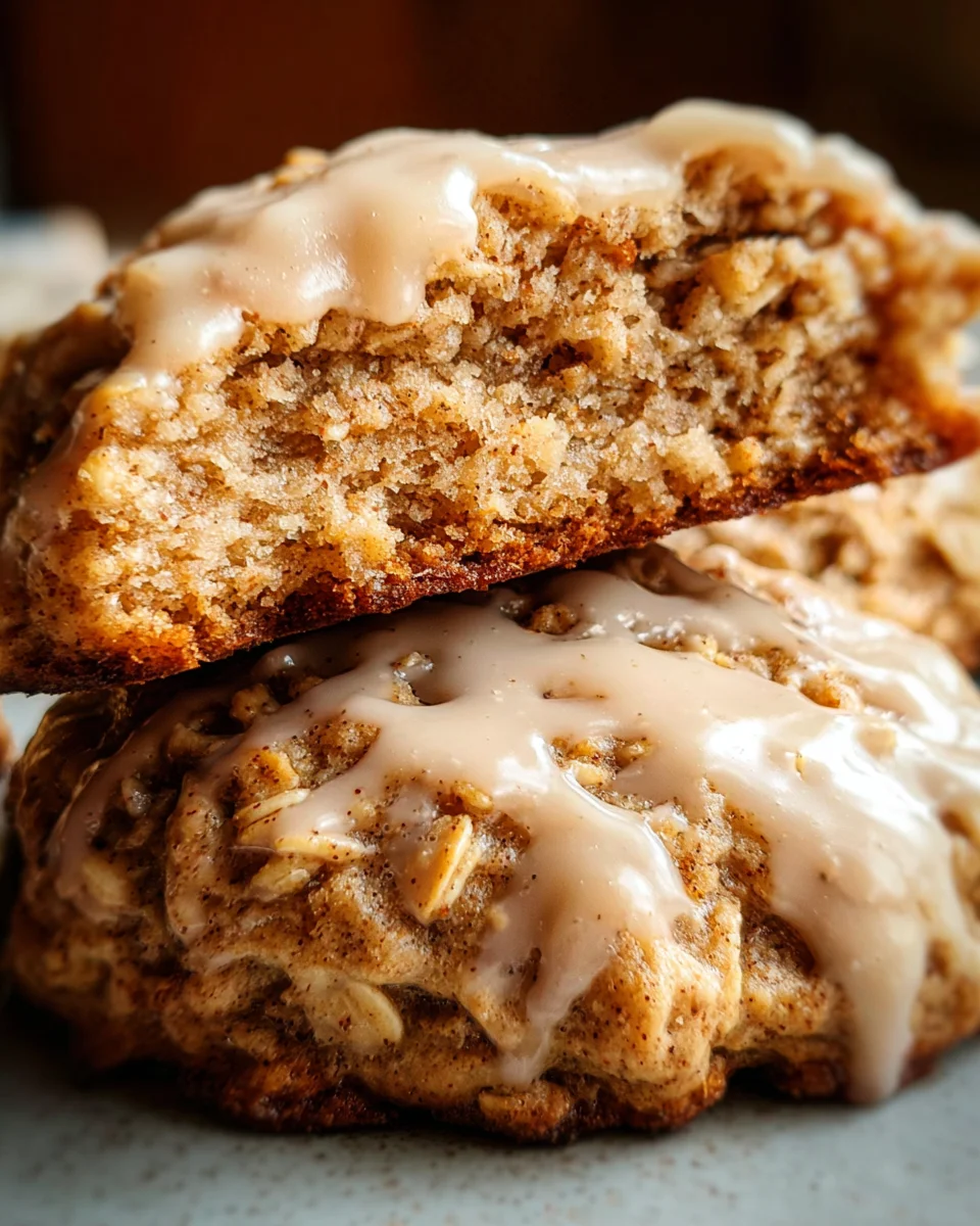 Seriously Thick & Chewy Chai Oatmeal Cookies with Maple Glaze 20 Seriously