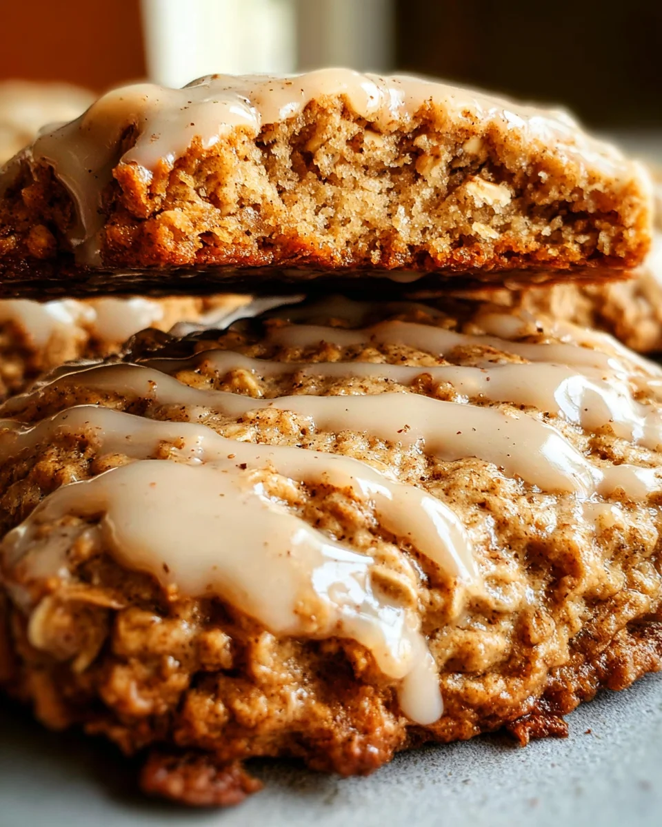 Seriously Thick & Chewy Chai Oatmeal Cookies with Maple Glaze 21 Seriously