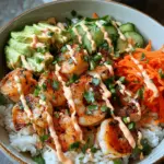 Shrimp Rice Bowls with Spicy Mayo