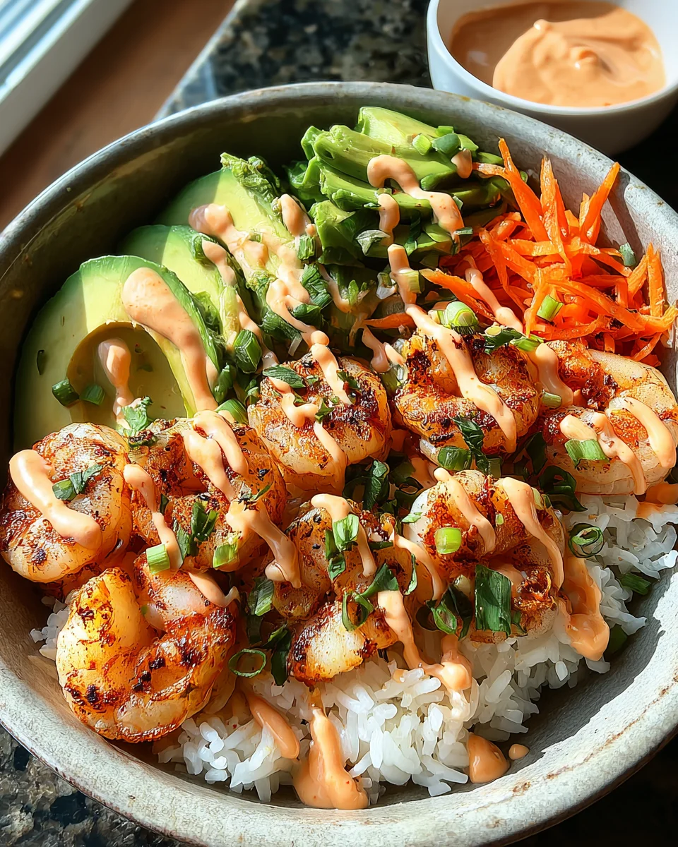 Shrimp Rice Bowls with Spicy Mayo 18 Shrimp