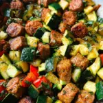Skillet Sausage and Zucchini