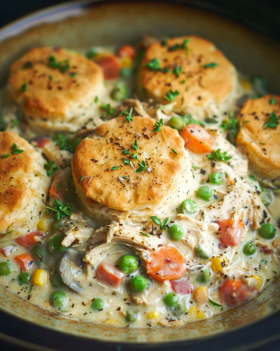 Slow Cooker Chicken Pot Pie