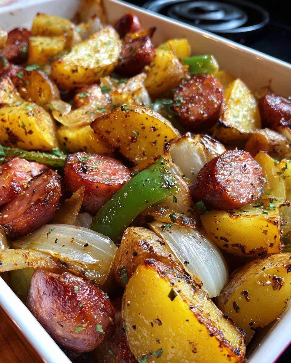 Smoked Sausage and Potato Bake
