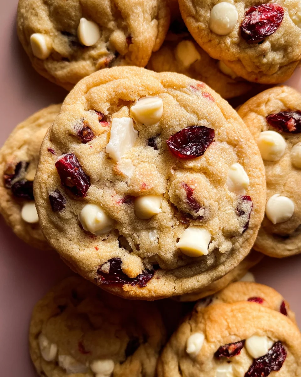 Soft-Baked White Chocolate Cranberry Cookies