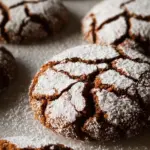 Soft and Spiced Gingerbread Crinkle Cookies