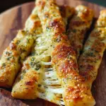 Sourdough Cheesy Breadsticks