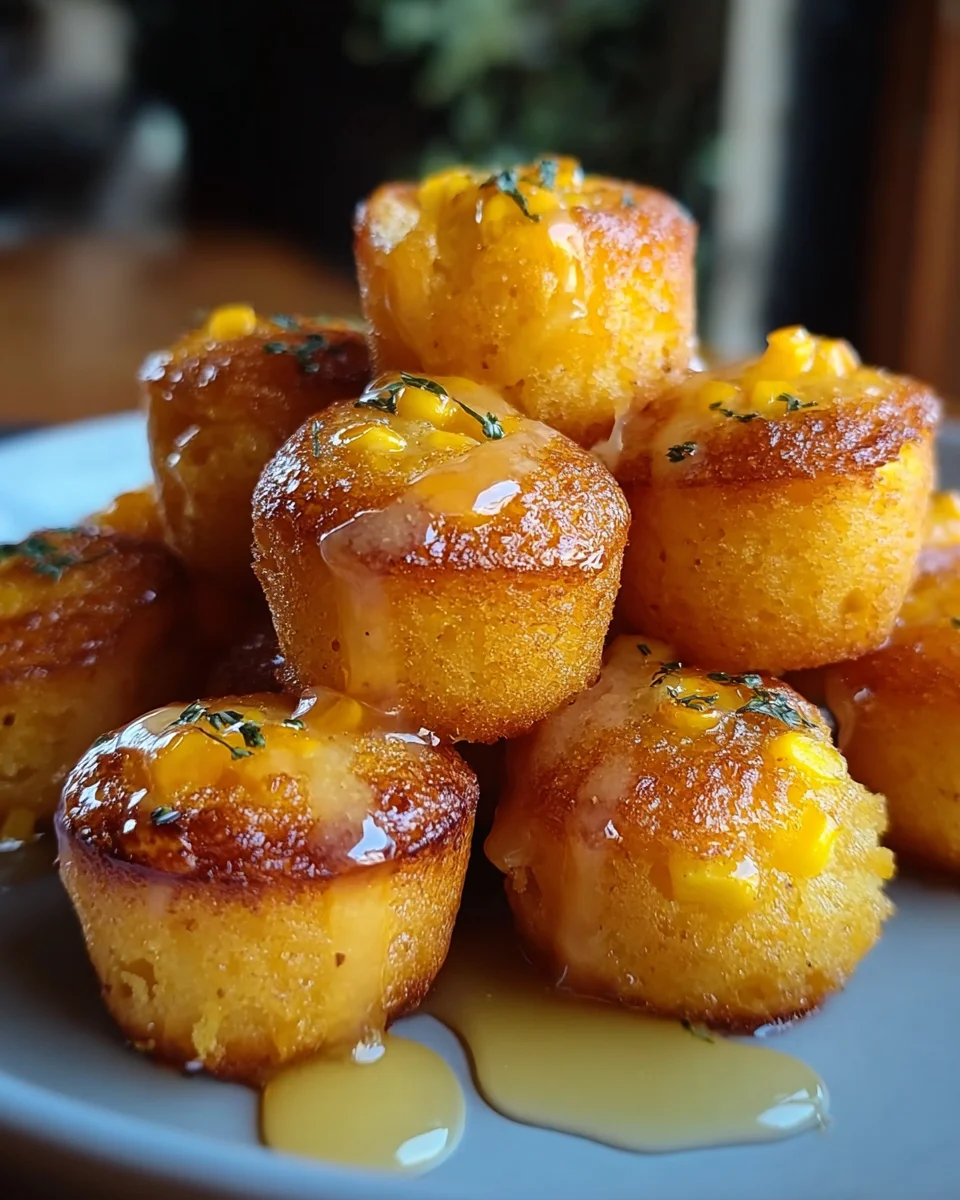 Southern-Style Honey Butter Cornbread Poppers