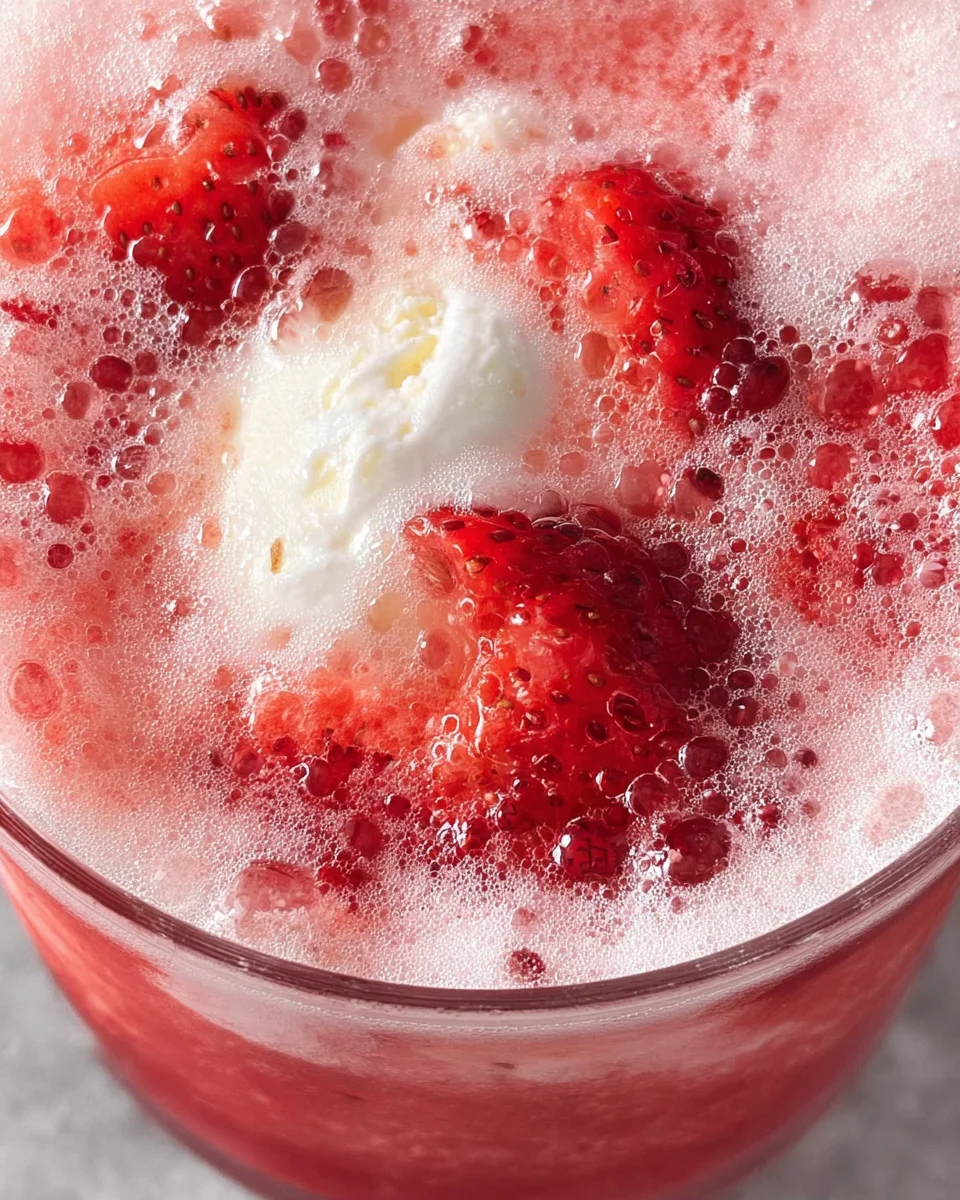Sparkling Strawberry Float