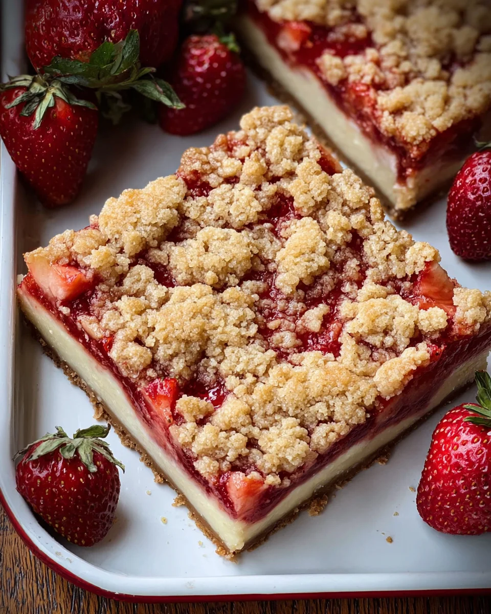 Strawberry Cheesecake Bars 24 Strawberry