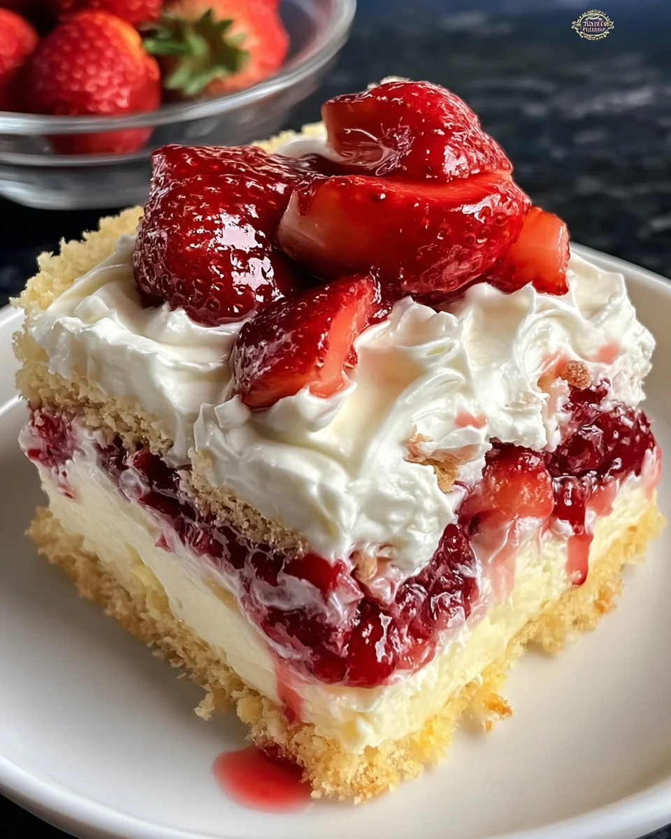Strawberry Cheesecake Dump Cake