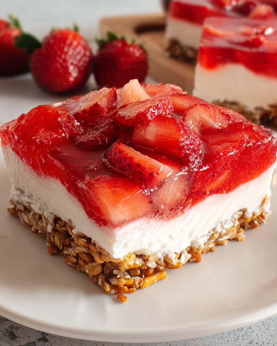 Strawberry Pretzel Jello Salad 21 Strawberry